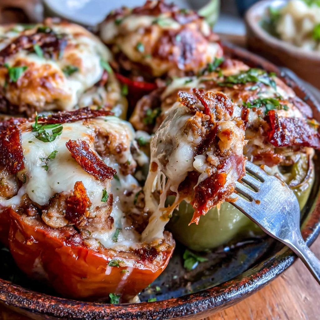 Turkey Stuffed Bell Peppers