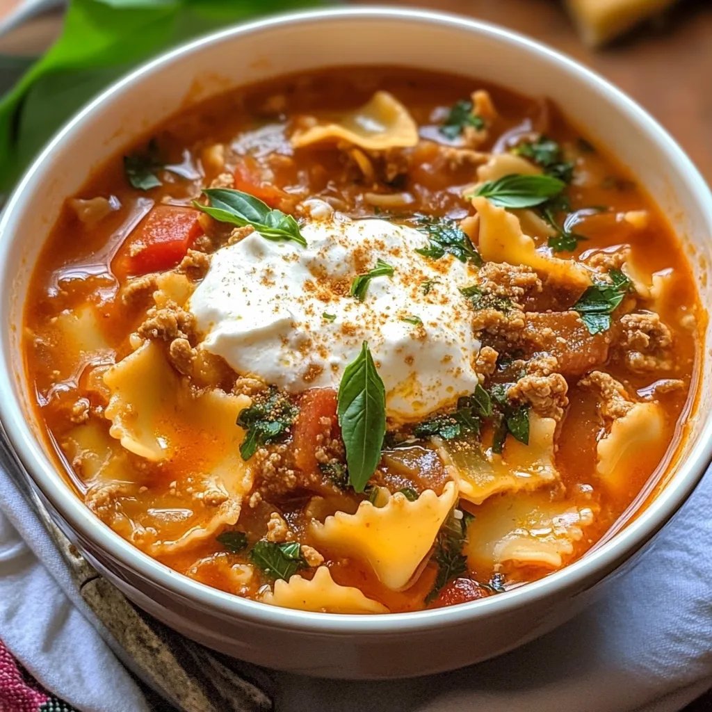 Homemade Lasagna Soup