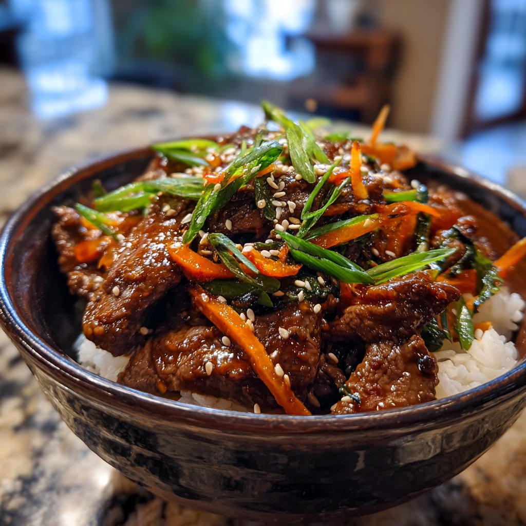 Spicy Korean Beef Bowls