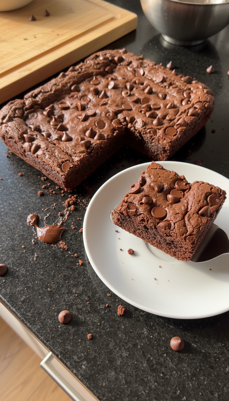 Chocolate Chip Sourdough Brownies