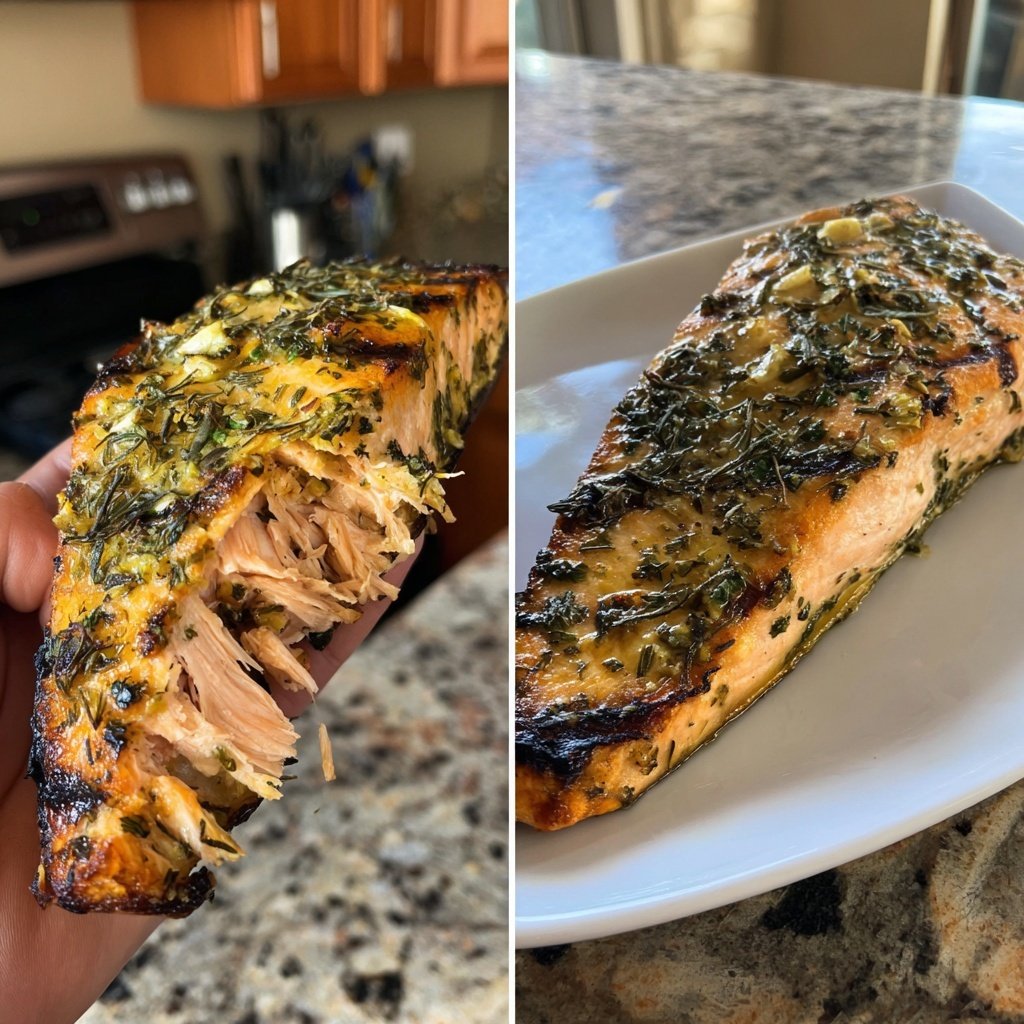 Grilled Lemon Garlic Salmon