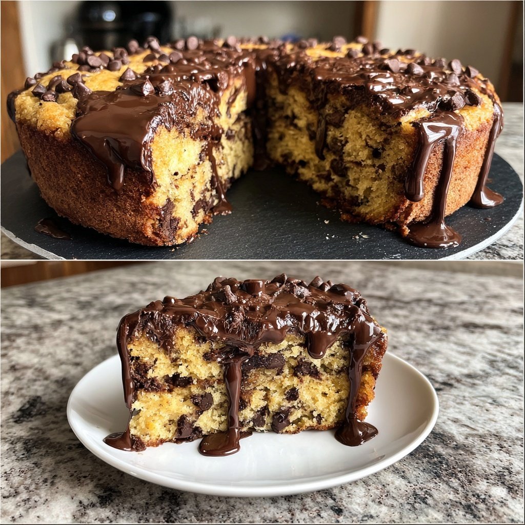 Galentine's Chocolate Chip Cake