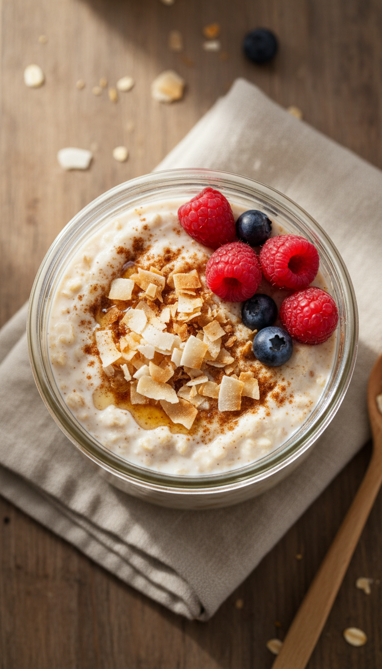 Coconut Cinnamon Overnight Oats