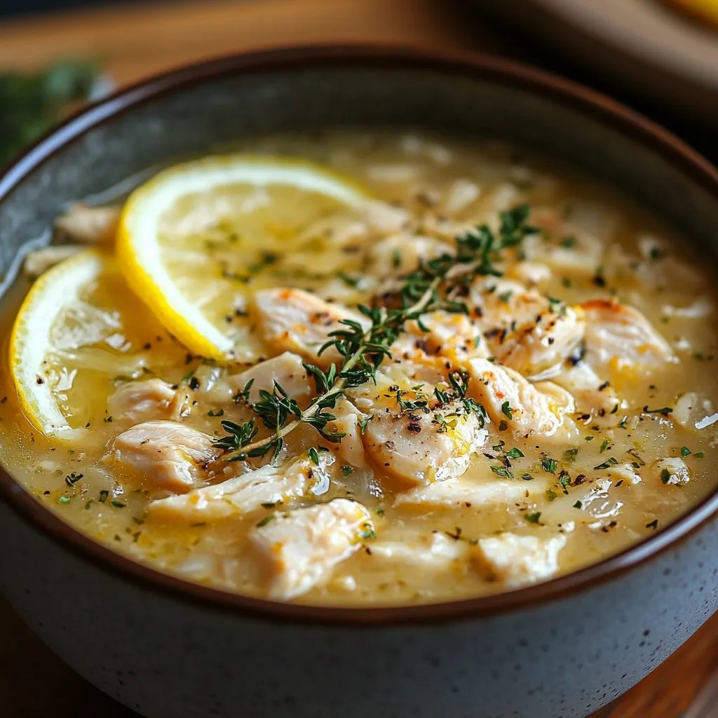 Mediterranean Lemon Chicken Soup: An Amazing Ultimate Recipe