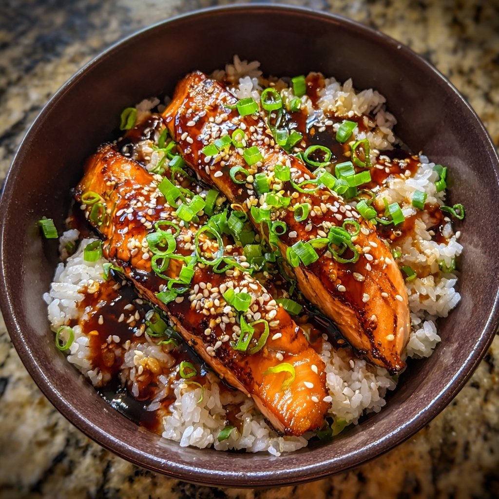 Salmon Teriyaki Rice Bowl