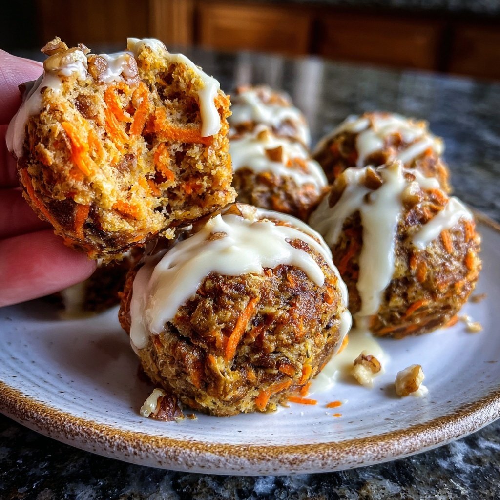 Carrot Cake Bites with Cream Cheese Frosting