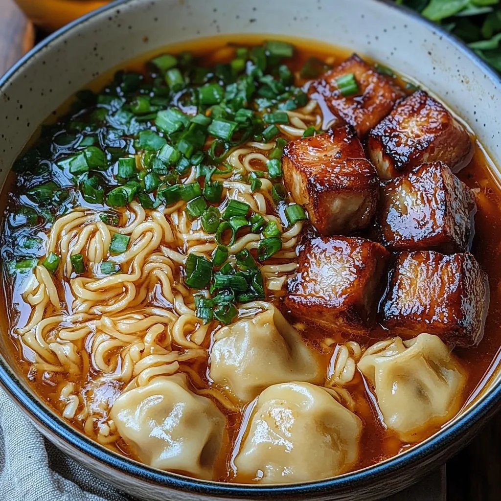 Wonton Char Siu Noodle Soup: An Incredible Amazingly Easy Recipe