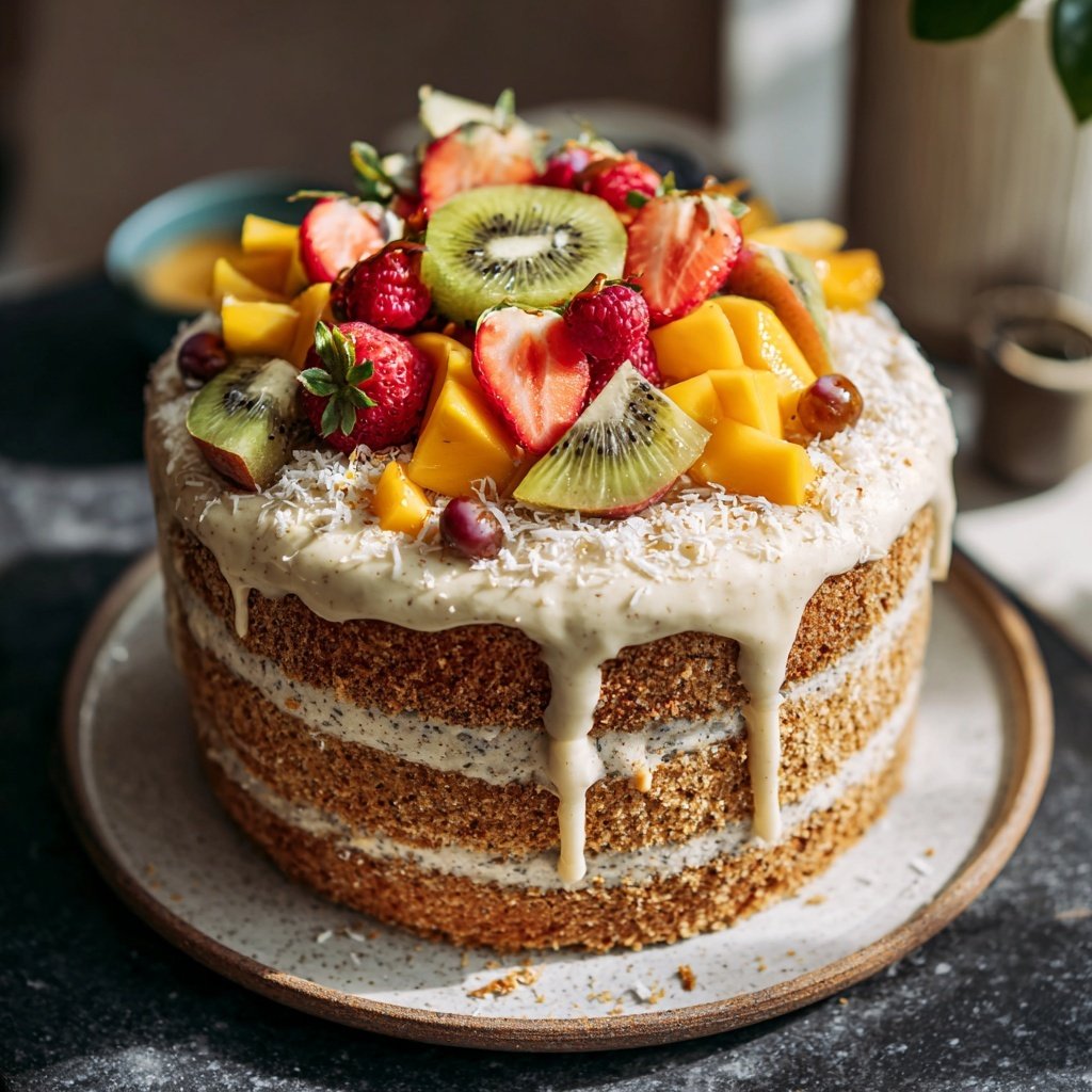 Tropical Vanilla Chia Cake