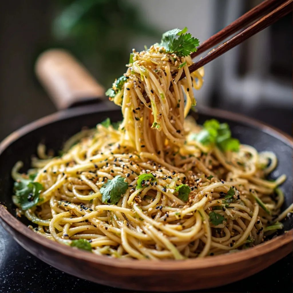 Chilled Sesame Cucumber Noodles